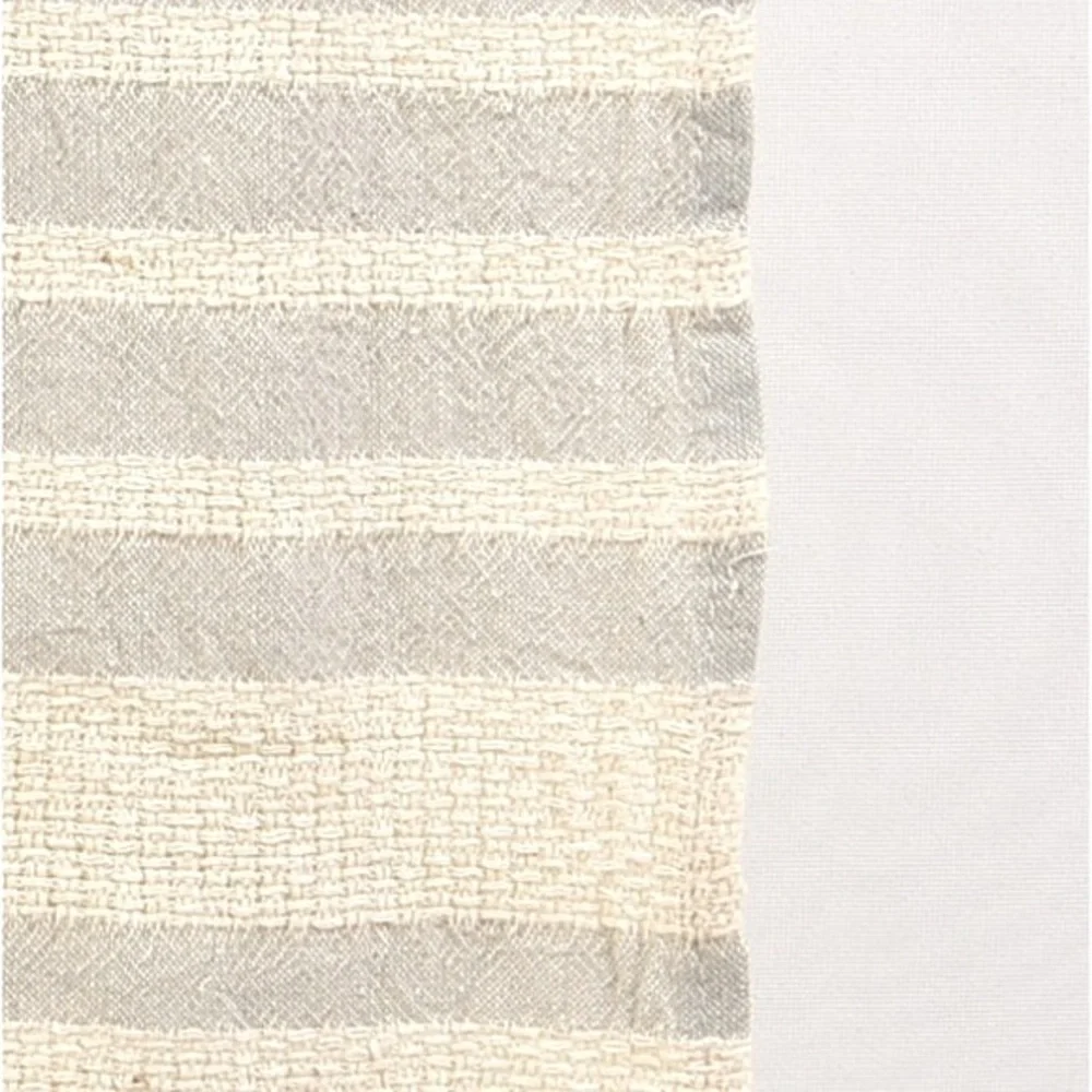Organic Cotton Loom Weave Spa Bath Towel Gray + Natural Stripe